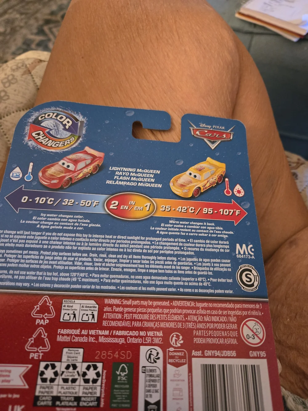 Disney Lightning McQueen Red Color-Changer Car